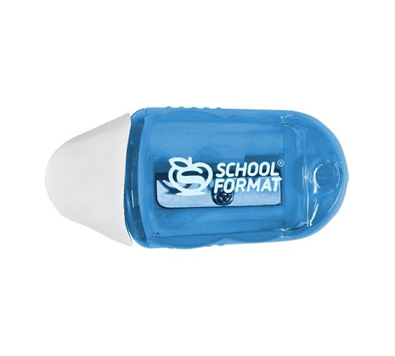 Точилка Schoolformat SMART с ластиком 1 отверстие ТЧ1Л-СМ