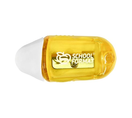 Точилка Schoolformat SMART с ластиком 1 отверстие ТЧ1Л-СМ