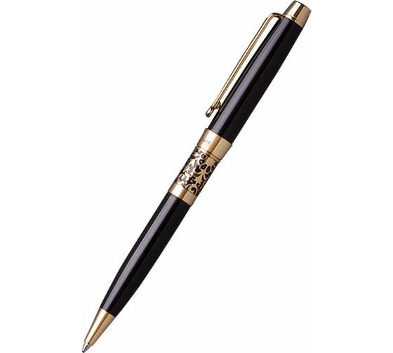 Шариковая ручка Manzoni VENEZIA цвет корпуса: черный футляр кожзам AP009B101098M