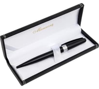 Шариковая ручка Manzoni CONTI цвет корпуса: черный, матовая футляр кожзам CNT53TM-BM