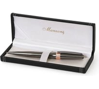 Шариковая ручка Manzoni CONTI цвет корпуса: черный, глянцевая футляр кожзам CNT52TG-BM