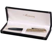 Шариковая ручка Manzoni PESARO цвет корпуса: золото футляр кожзам PEZ2050-BM