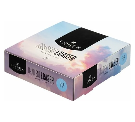 Ластик LOREX GRADIENT SUNSET VIBES прямоугольный LXESGR-SV