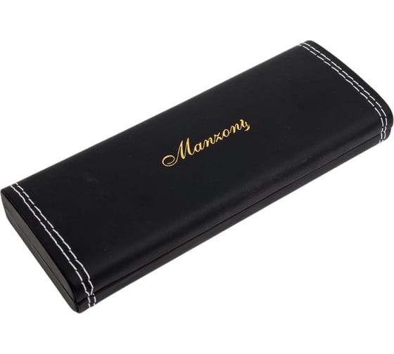 Шариковая ручка Manzoni RAVENNA цвет корпуса: темно-золото футляр кожзам KR712-R602BM