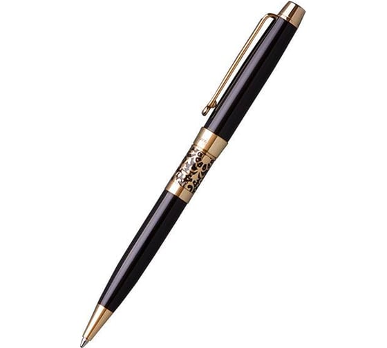 Шариковая ручка Manzoni VENEZIA цвет корпуса: черный картонный футляр AP009B-101098