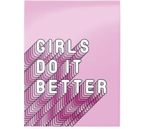 Блокнот Schoolformat GO GIRLS А6 40 листов, клетка, скрепка, мелованный картон, глянцевая ламинация БЛ6-ГГР