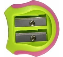 Точилка Schoolformat COMFY ассорти резиновые вставки 2 отверстия 12 шт ТЧ2Р-КО