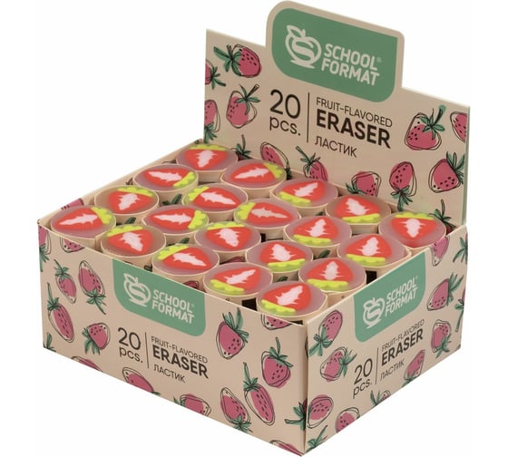 Ластик Schoolformat FRUIT-FLAVORED дисплей ЛСТ-ФФ