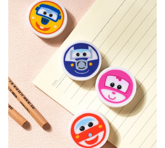 Ластик DELI EH318 Super Wings 30x10 мм ассорти 1901011 1