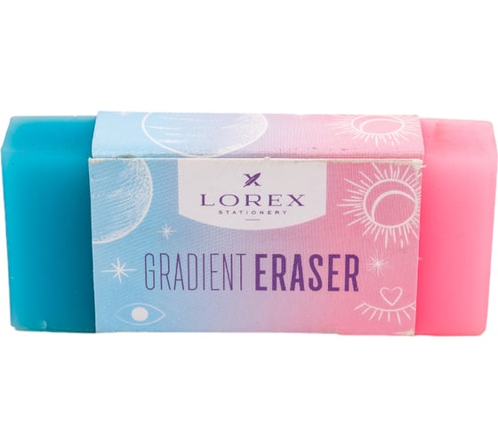 Ластик LOREX GRADIENT HOROSCOPE прямоугольный LXESGR-HS