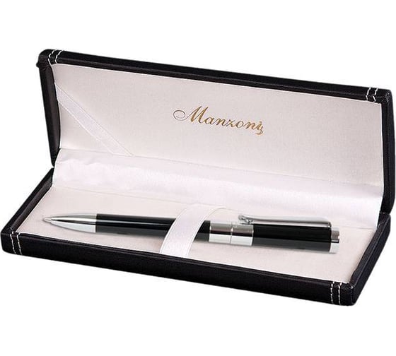Шариковая ручка Manzoni FORLI цвет корпуса: черный футляр кожзам FOR5033-BM 1