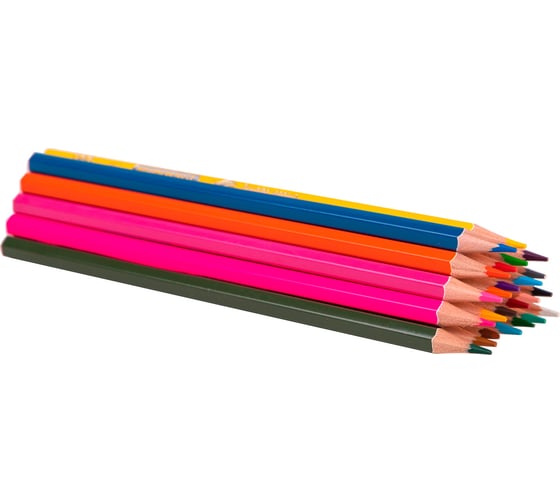 Карандаши цветные DELI EC111-24 Color Emotion шестигранный липа 24 цвета тубус пластиковый 24 шт 1478873