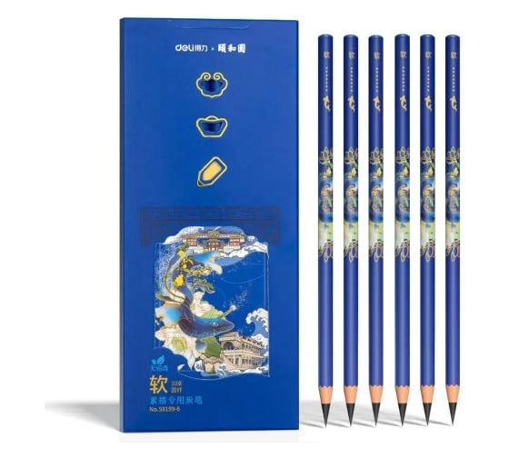 Карандаш чернографитный DELI 58199-6 Summer Palace 10 шт 1656516