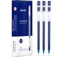 Ручка гелевая DELI A116-BL корпус прозрачный чернила синие линия 0.5 мм 1809149