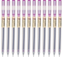 Ручка гелевая DELI A119-PR корпус прозрачный чернила фиолетовые линия 0.5 мм 1809280