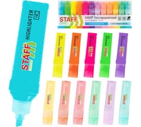 Набор текстовыделителей 12 ЦВЕТОВ, EVERYDAY HL-707, линия 1-5 мм, Staff 152552