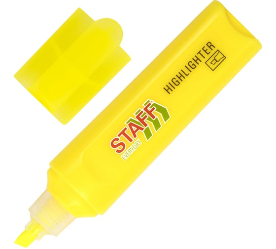 Текстовыделитель EVERYDAY HL-720, ЖЕЛТЫЙ, линия 1-5 мм, Staff 152553