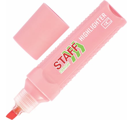 Текстовыделитель EVERYDAY HL-707, ПАСТЕЛЬНЫЙ РОЗОВЫЙ, линия 1-5 мм, Staff 152545