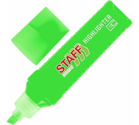 Текстовыделитель EVERYDAY HL-707, ЗЕЛЕНЫЙ, линия 1-5 мм, Staff 152543
