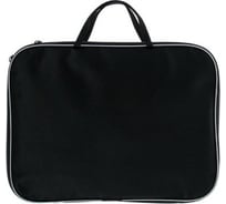 Папка Calligrata Офис с ручками текстиль А4 20 мм 350x270 мм, нейлон 600D, чёрная ПМ 4022337