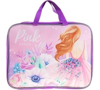 Папка Calligrata Pink Dream с ручками для девочек текстиль А4 70 мм 350x270 мм 4061082