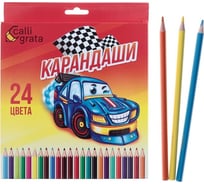Карандаши Calligrata Машинка 24 цвета, в картонной коробке 1607733