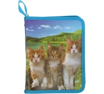Папка для тетрадей Calligrata Три кошки формат А5 на молнии с трех сторон 5485700
