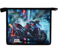 Пластиковая папка для тетрадей Calligrata Мото А5 для мальчиков молния сверху ПМ-А5-29 5512085