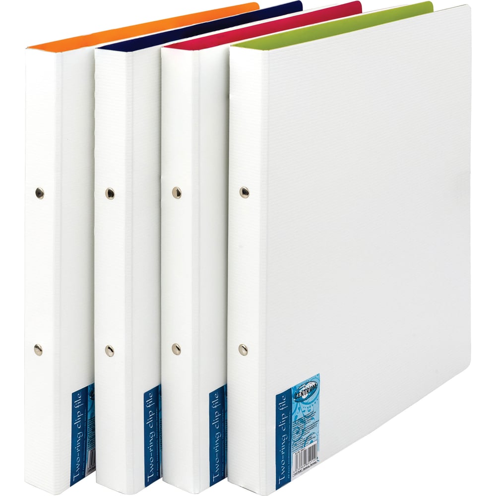 Папка на кольцах белая. Скоросшиватель с перфорацией на корешке. Centrum канцтовары