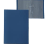 Папка Calligrata 20 прозрачных вкладышей А4 500 мкм синяя песок 3258499