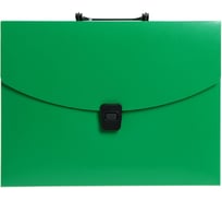 Папка-портфель Calligrata А4 одно отделение 700 мкм зеленая 6926758