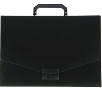 Папка-портфель Calligrata А4 одно отделение 700 мкм черная песок 3258458