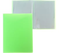 Папка Calligrata 60 прозрачных вкладышей A4 500 мкм салатовый неон 6580826