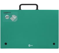 Папка-портфель Calligrata А4 13 отделений 330x235x36 мм, 700 мкм, зелёная 5545360