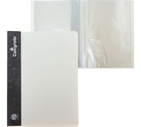 Папка Calligrata 20 прозрачных вкладышей A4 500 мкм, карман на корешке, молочно-белый 6580792