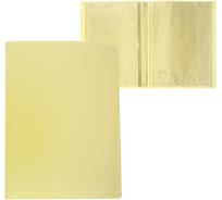 Папка Calligrata 30 прозрачных вкладышей A4 500 мкм желтая ваниль 6580800