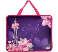 Папка Calligrata Париж для девочек с ручками пластик А4 75 мм 330x260 мм ПМ-А4-26 5493327