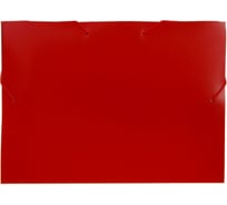 Архивная папка-короб на резинке Calligrata корешок 40 мм, пластик 0.7 мм, красная 6926785