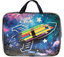 Папка Calligrata Космос с ручками текстиль А4 70мм 350x270 мм 4061091