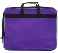 Папка Calligrata с ручками текстиль А4 30 мм 300x210 мм внешний/внутренний карман, фиолетовая К 1Ш41 3571654