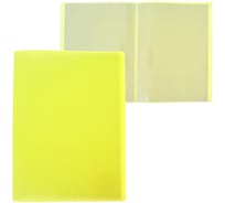 Папка Calligrata 40 прозрачных вкладышей A4 500 мкм желтый неон 6580811