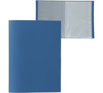 Папка Calligrata 60 прозрачных вкладышей А4 500 мкм синяя песок 3258511