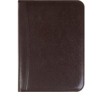 Органайзер Calligrata на кольцах А5, на молнии, 100 листов, линия, с калькулятором, коричневый 4167868