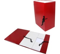 Архивный короб Calligrata А4, А4, 120 мм, складывающийся, бумвинил, бордовый 5261159