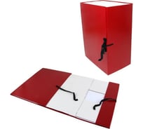 Архивный короб Calligrata А4, 150 мм, складывающийся, бумвинил, бордовый 5261160