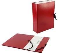 Архивный короб Calligrata А4, 80 мм, складывающийся, бумвинил, бордовый 5261157