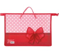 Папка Calligrata Бантик для девочек с ручками пластик А4 55 мм 335x235 мм ПМ-А4-35 3113846