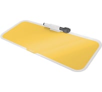 Стеклянная настольная доска для заметок LEITZ Cosy soft touch желтый 52690019