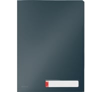 Папка-уголок LEITZ Cosy soft touch с разделителями на 3 отделения, 3 шт в упаковке, серый 47160089