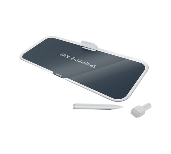 Стеклянная настольная доска для заметок LEITZ Cosy soft touch серый 52690089